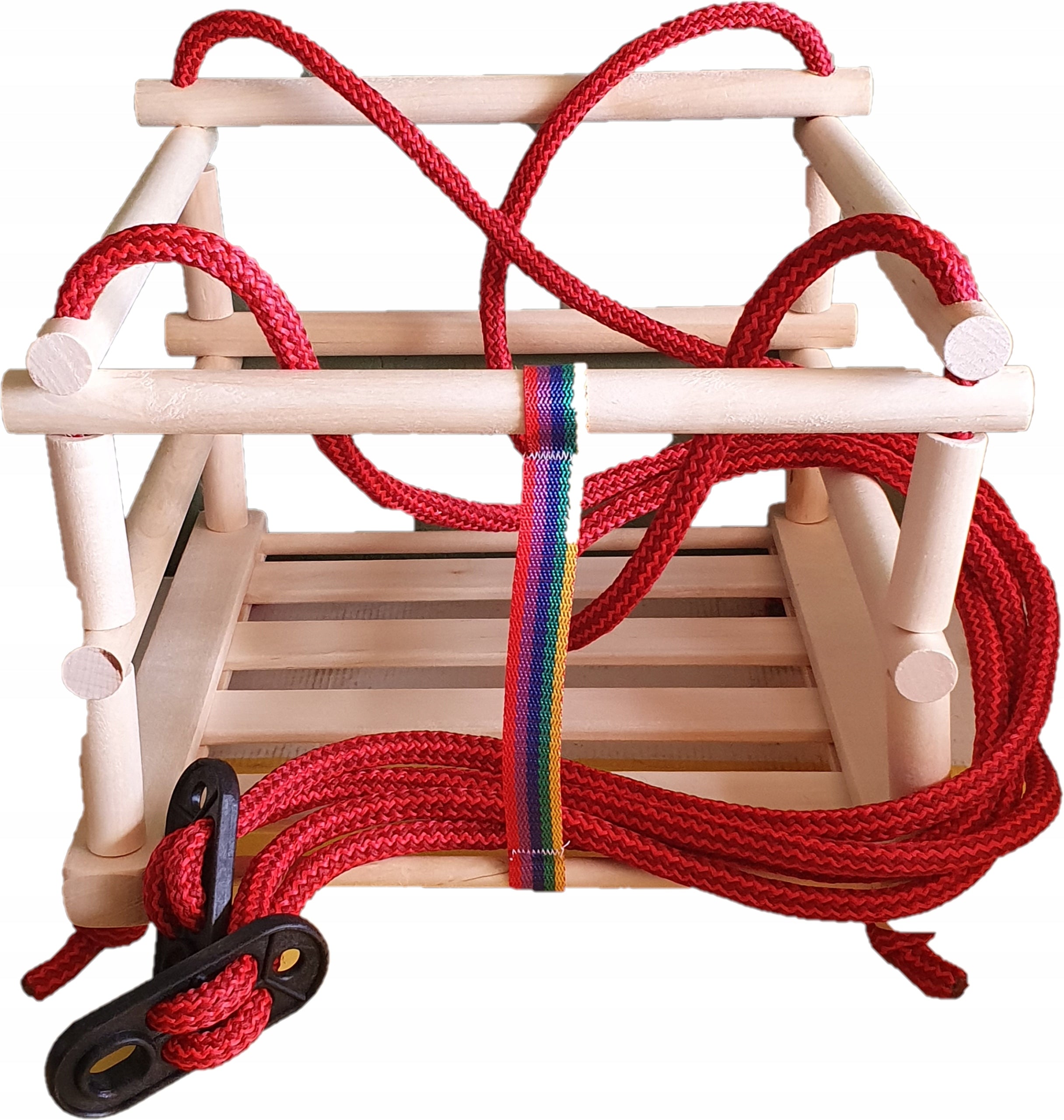 Rung swing POLISH ECOLOGICAL WOOD Manufacturer code huśtawka ogrodowa bujawka dla dziewczynek