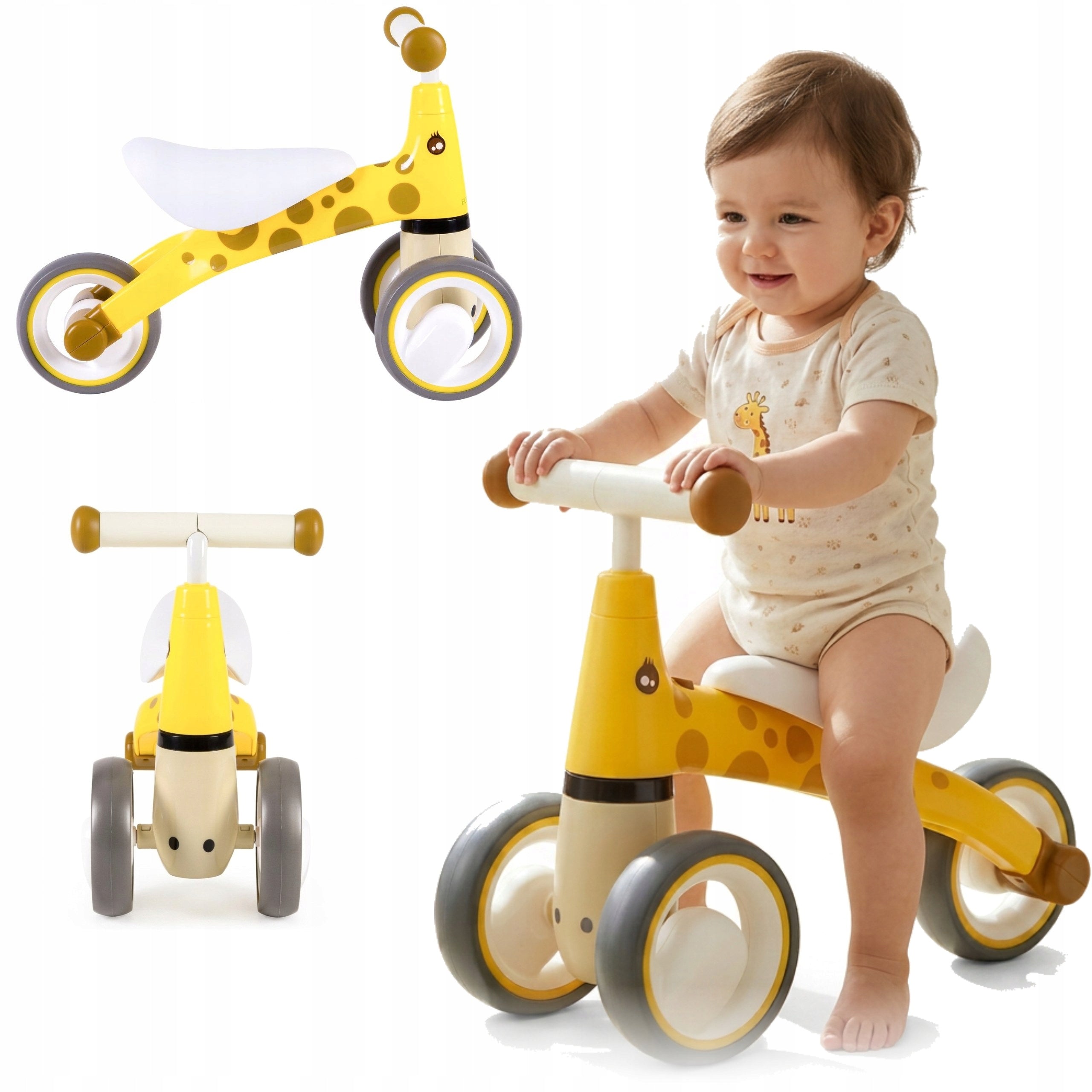 Running Bike Ride-On Tricycle Children's EVA Wheels Lightweight Giraffe Solid Packaging status original