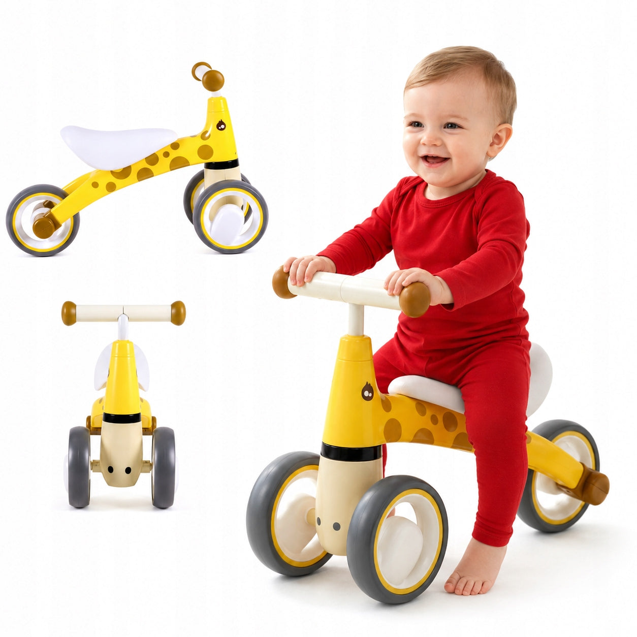 Running Bike Ride-On Tricycle Children's EVA Wheels Lightweight Giraffe Solid