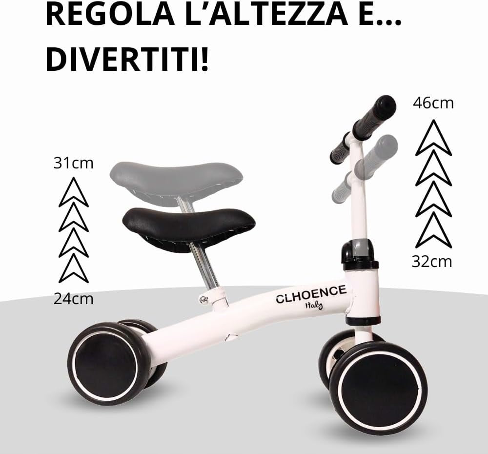 Running Bike Without Pedals Children 1-2 Years Italian CLHOENCE Ride-On Bike Model bxs