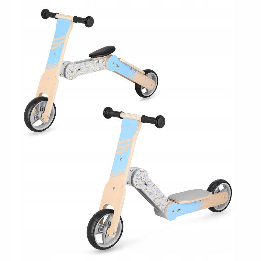 Running Bike Wooden Children's Scooter 2in1 For Boy SPOKEY Packaging status original