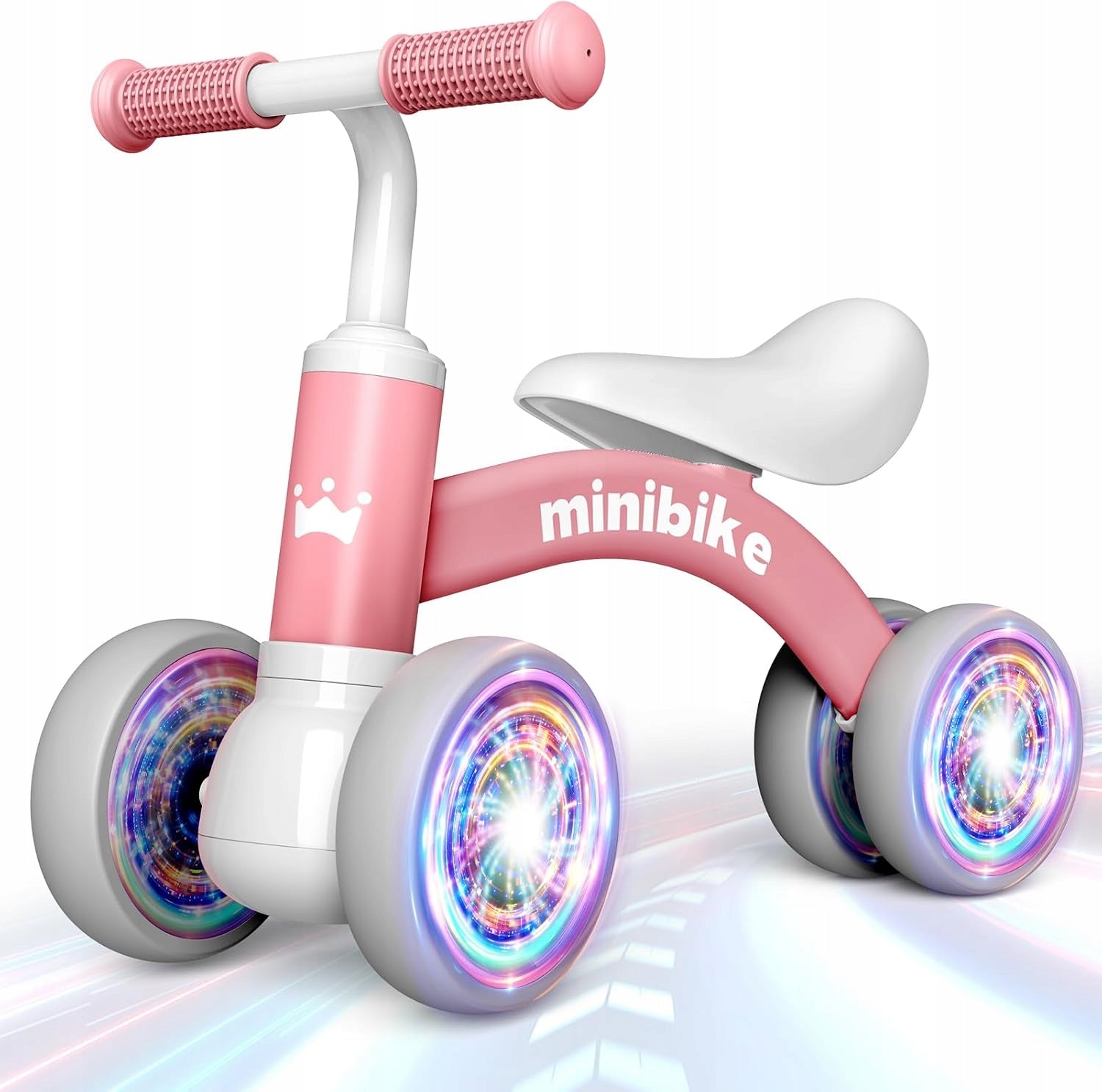 Running Children's Bike Girls Pink Ride-On Lightweight Walker 4 Wheels
