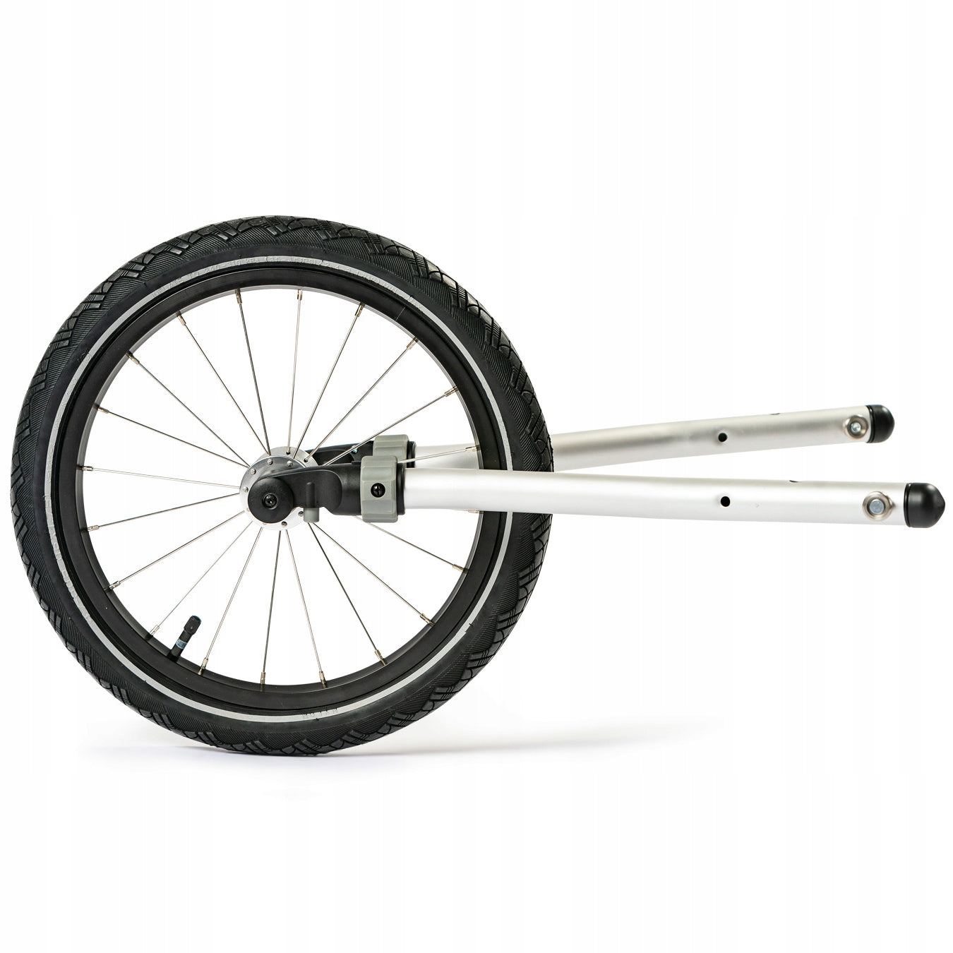 Running set for two-seater trailer Jogging Kit Croozer Keeke Vaaya 2 Color silver