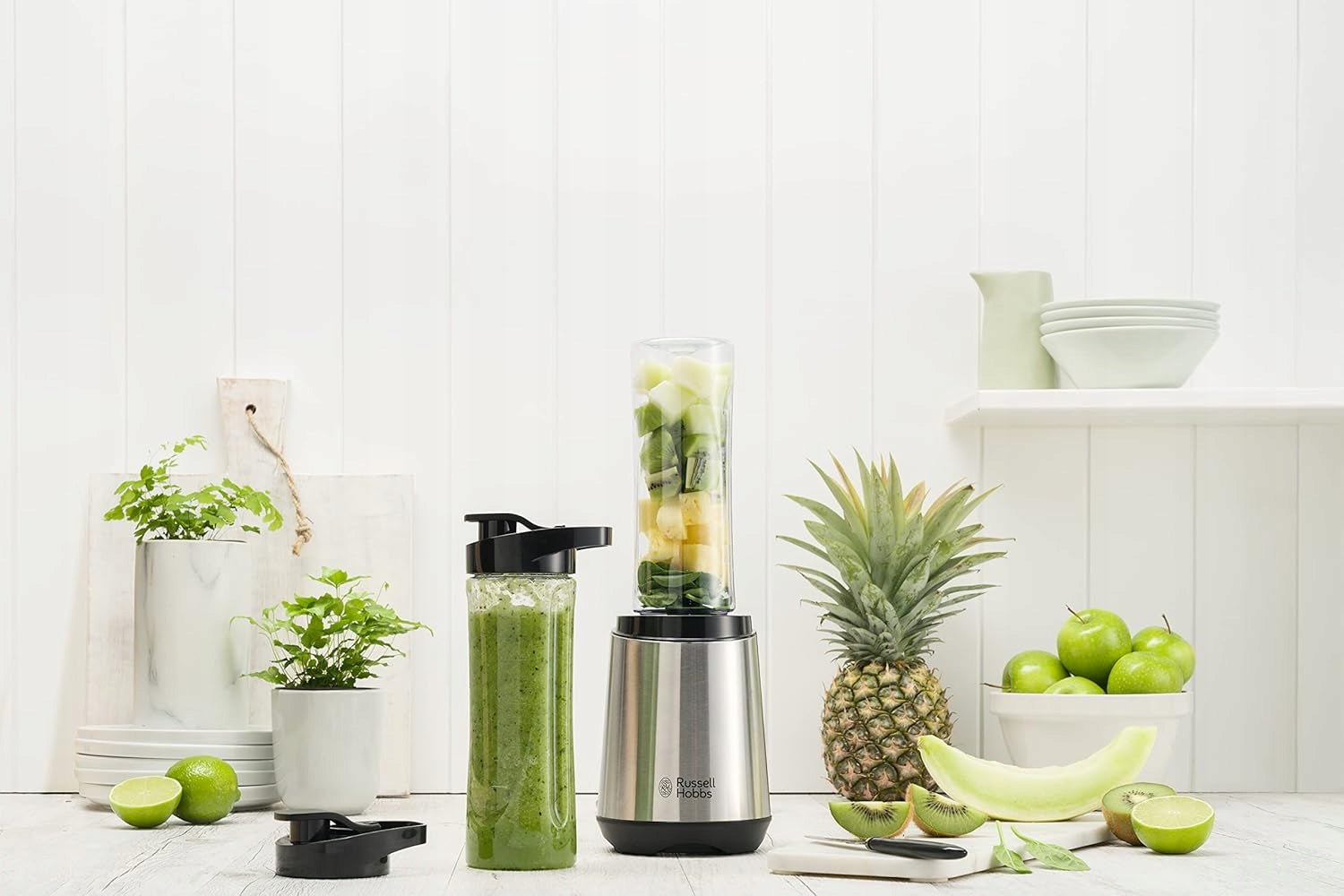 Russell Hobbs Mix Go Steel blender 300W 2 bottles Tritan stainless steel Brand Russell Hobbs