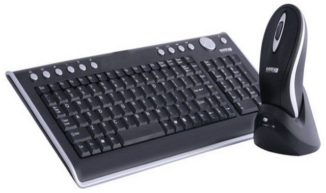 Russian Wireless Keyboard with Mouse Black