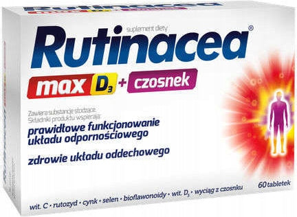 Rutinacea Max D3 2000 + Garlic 60 tablets