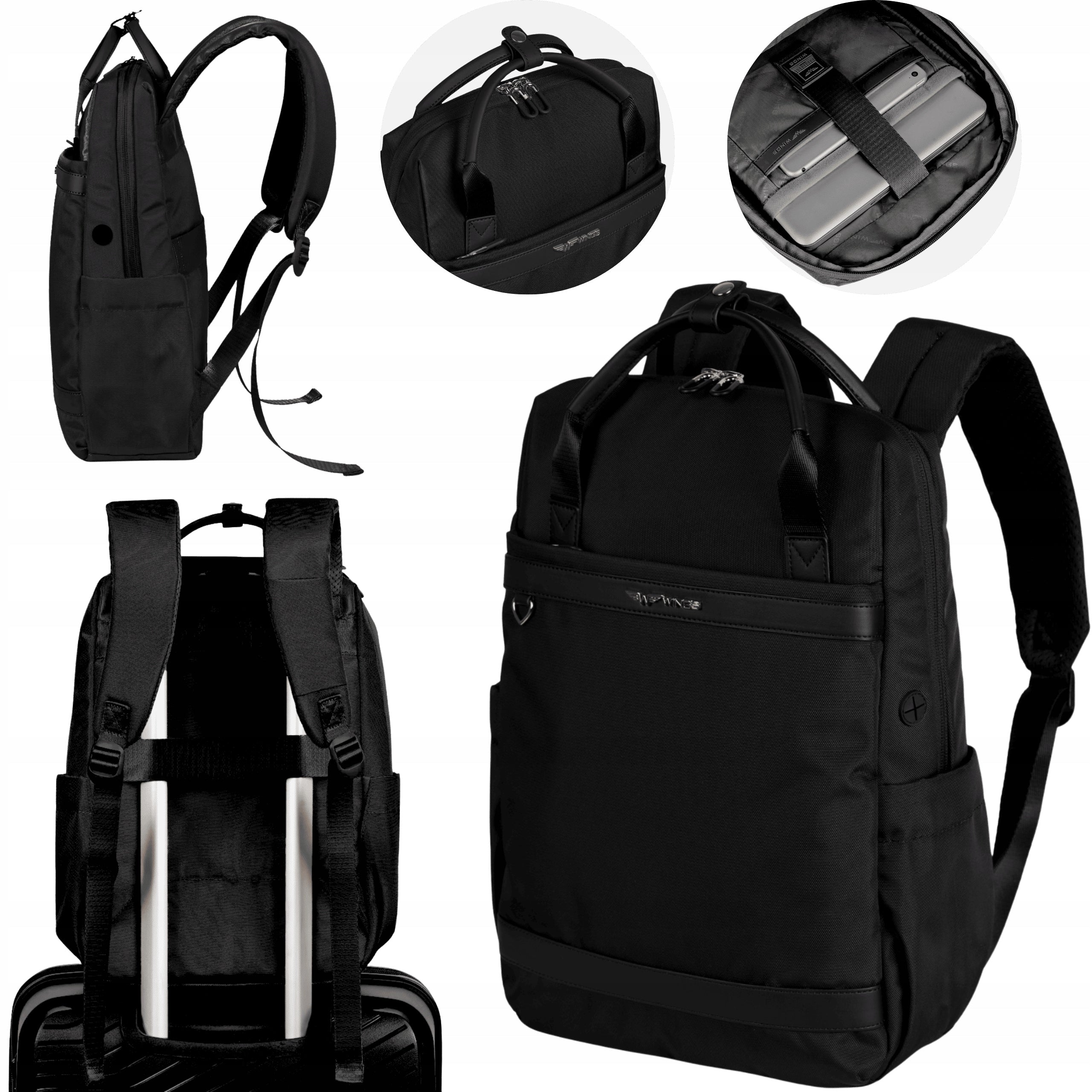 Ryanair Wizzair City Backpack Women's WINGS Laptop for Work