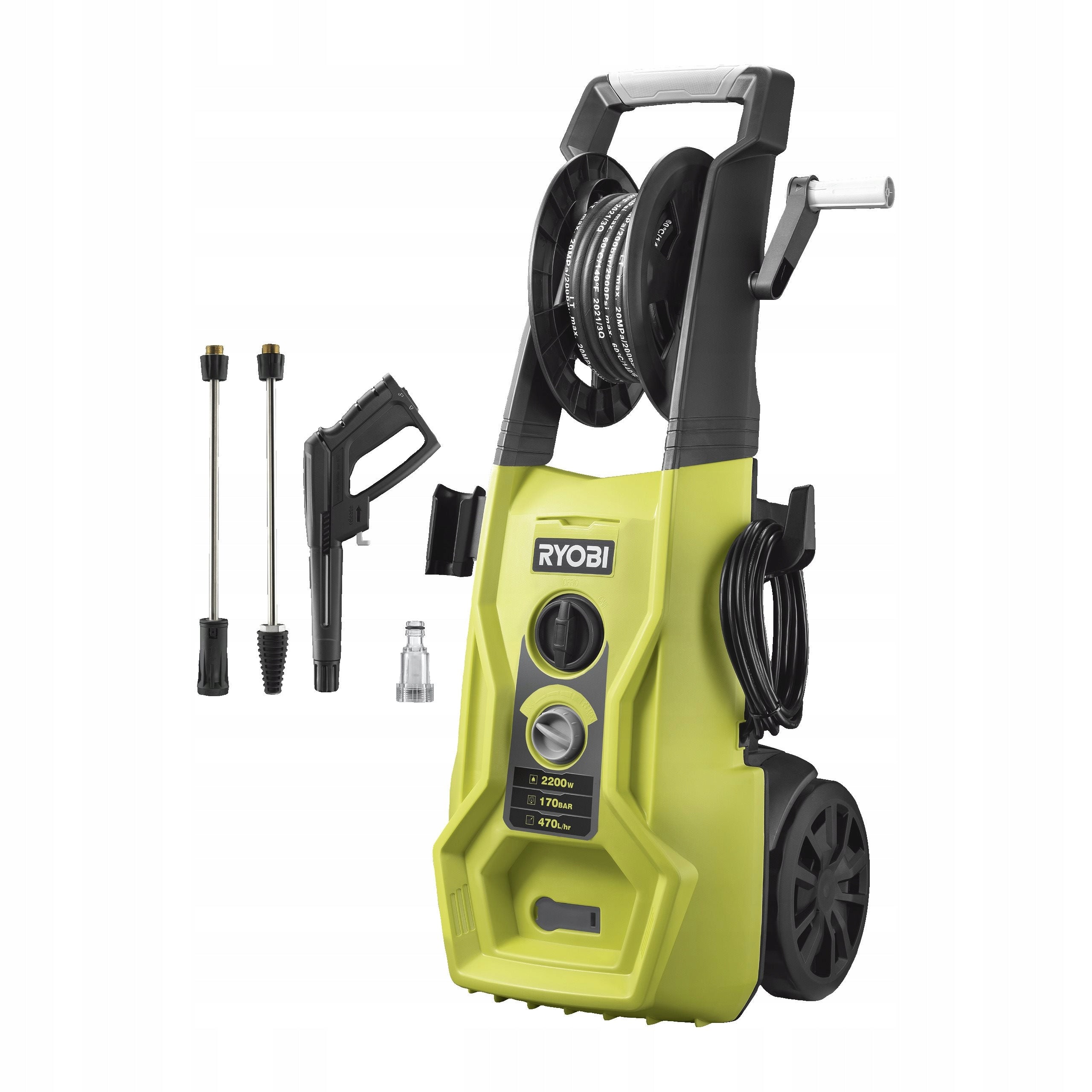 Ryobi RY170PWA Elektrický vysokotlaký čistič 170 Bar