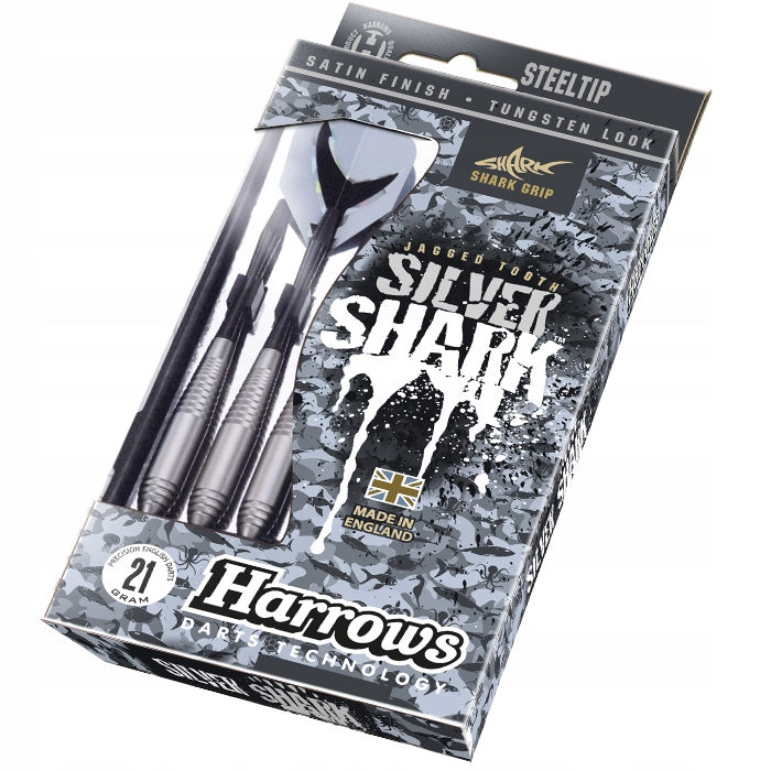 Strėlyčių komplektas Harrows Silver Shark