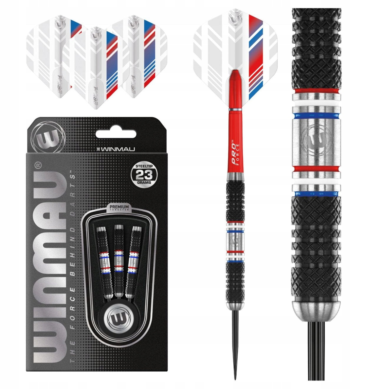 Strėlytės Winmau Thibault Tricole, 23 g, įvairių spalvų