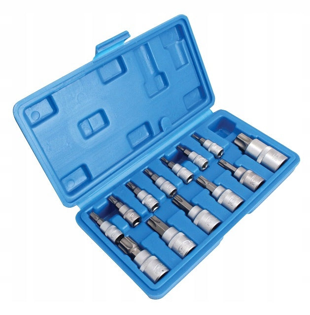 S-A13WT 1/4″ 3/8″ 1/2″ 12 PCS TORX SOCKET SET WITH SATRA HOLE Brand Satra