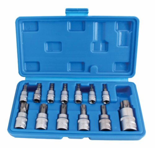 S-A13WT 1/4″ 3/8″ 1/2″ 12 PCS TORX SOCKET SET WITH SATRA HOLE