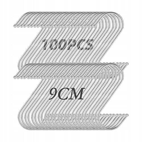 S METAL HOOKS FOR HANGING 100PCS STAINLESS STEEL 90MM METAL