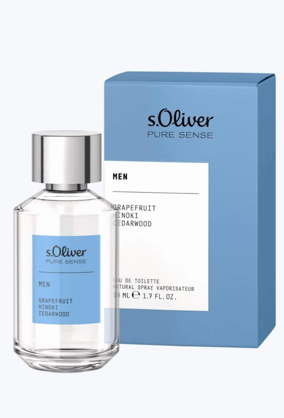 S.OLIVER Pure Sense Men Eau De Toilette for men 50 ml EDT