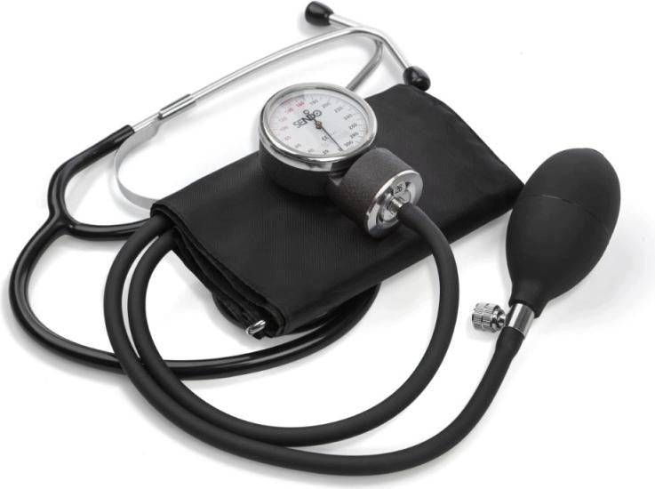 S-duo mechanical blood pressure monitor with stethoscope