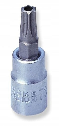S08H227 TORX SOCKET WRENCH WITH HOLE AND CAP 1/4" L 37 MM JONNES