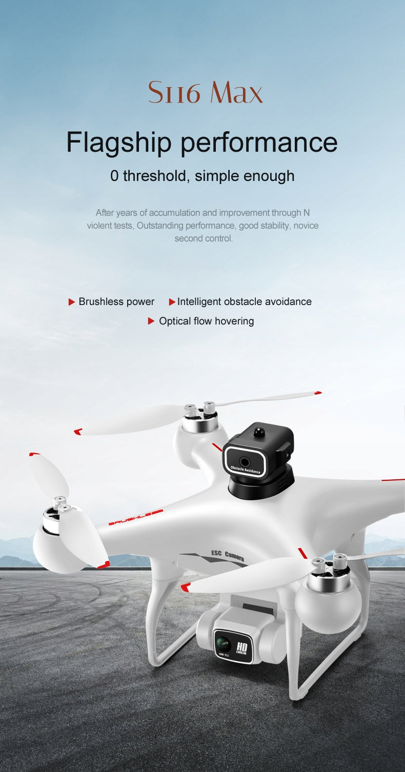 S116 Brushless Drone with 360° Obstacle Avoidance & HD Camera Packaging status original