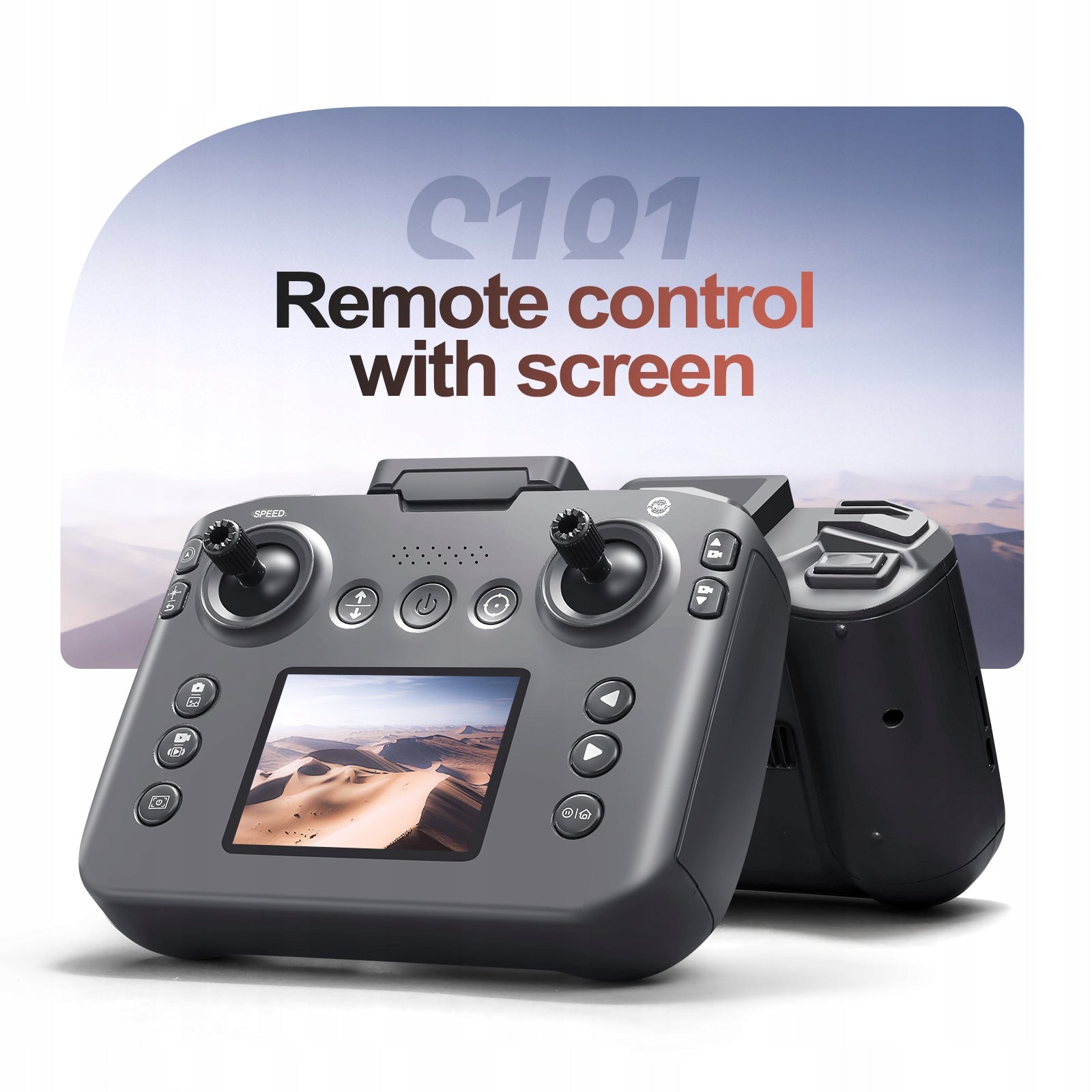 S181 Drone with Screen Remote – Brushless Motor, 360° Obstacle Avoidance Packaging status original