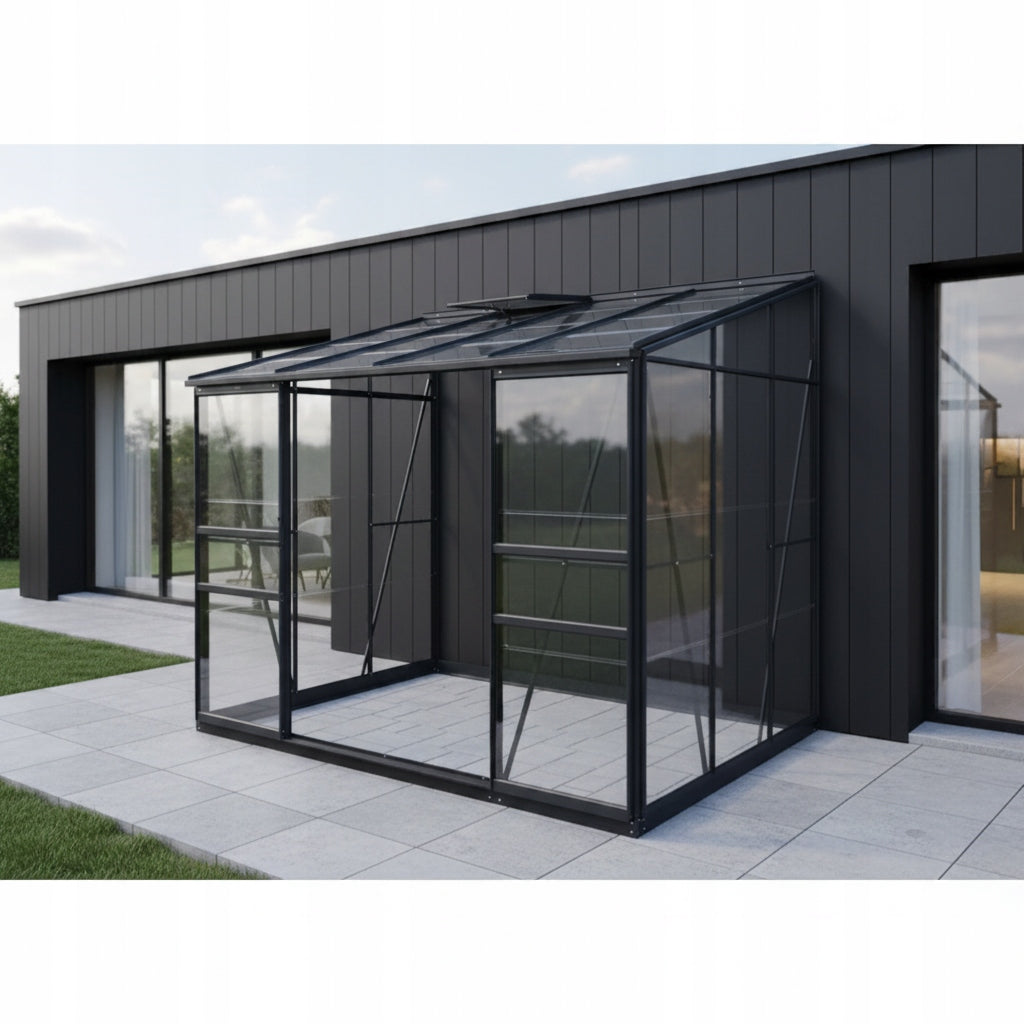 S2020 Glass greenhouse hart 4,9m2 Lams Melissa 1,90x2,55m