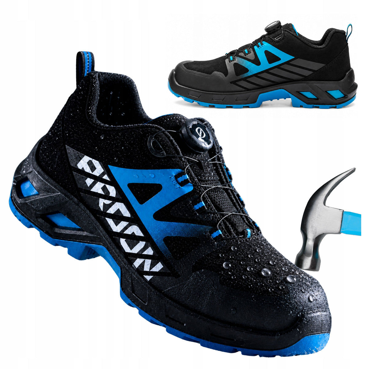 S3 Waterproof BOA Work Shoes with Toe Antistatic ESD Metal Free 41