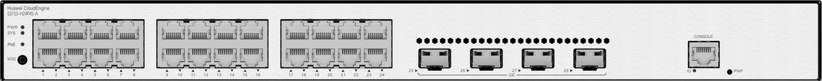 S3710-H24P4S-A 24x1GE RJ45 (PoE+) 4x1G SFP AC Huawei CloudEngine S3710-H