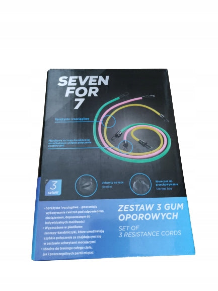 S8.SEVEN FOR 7 set of three dam rubbers plus handles Packaging status original
