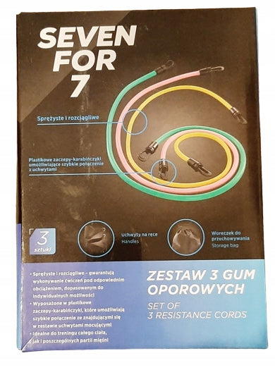 S8.SEVEN FOR 7 set of three dam rubbers plus handles