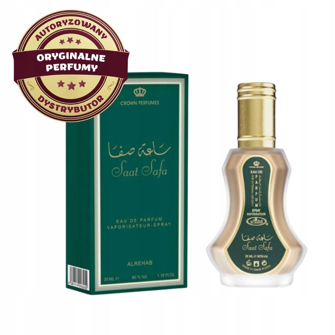 SAAT SAFA ARABIC ORIENTAL PERFUME OUD ELEGANT 35 ml AL REHAB EDP