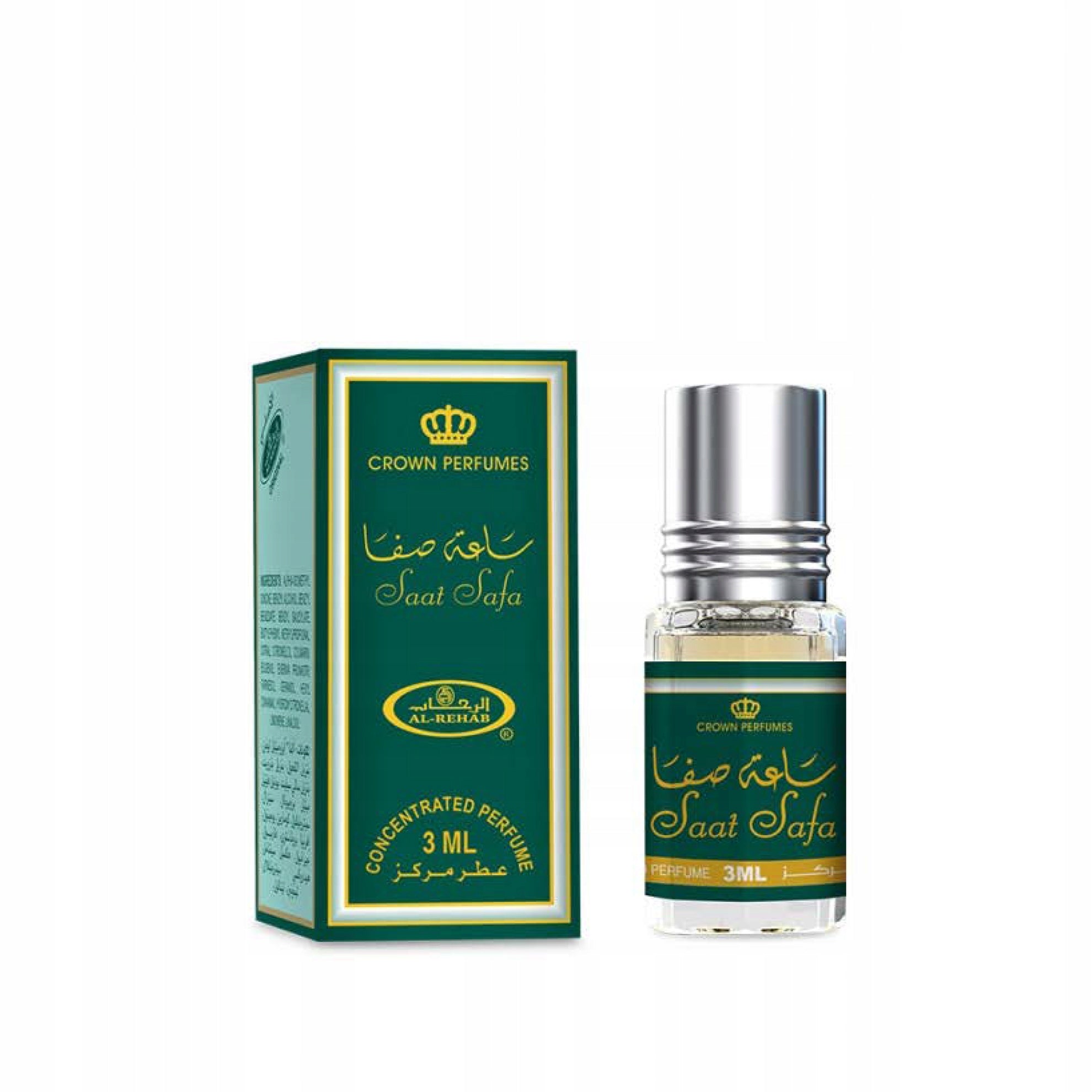 SAAT SAFA ARABIC PERFUME IN ORIENTAL OUD OIL ELEGANT 3 ml AL REHAB Packaging status original