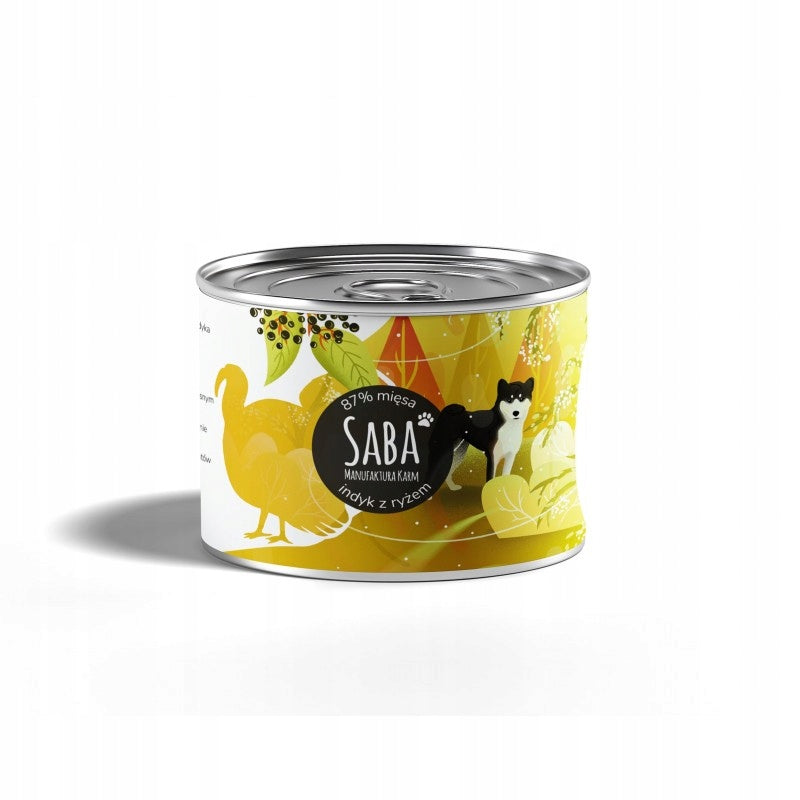SABA DOG FOOD 410G POULTRY WITH RICE AND VEGETABLES 86% MEAT