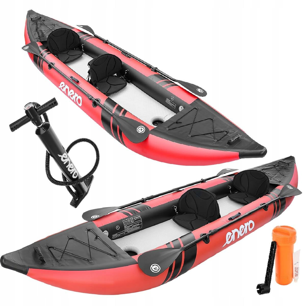 SADA KAYAKU PRO 2 OSOBY 385x96x42CM LAMINOVANÉ PVC 200KG ENERO Brand Enero