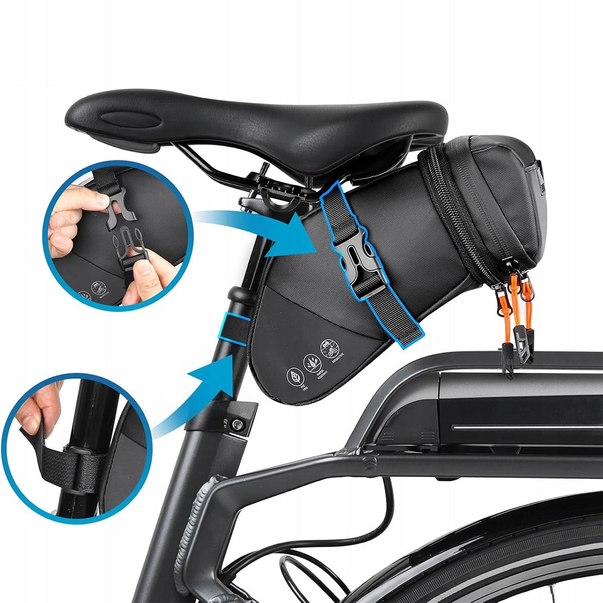 SADDLE BAG BICYCLEPACKING WATERPROOF 1.5-2L Packaging status original