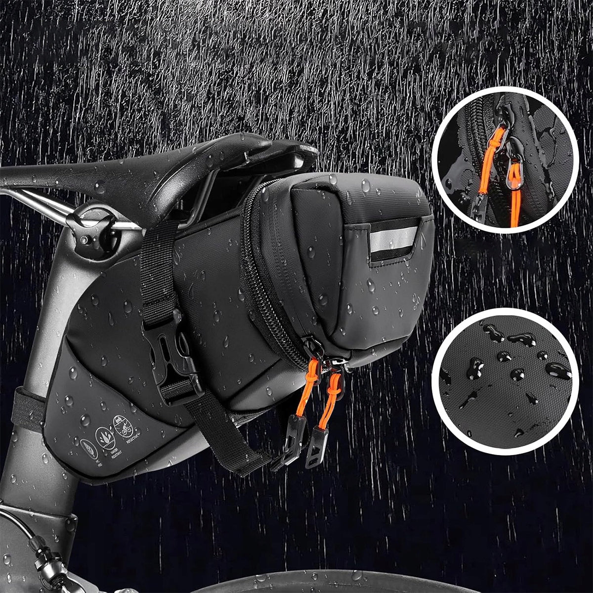 SADDLE BAG BICYCLEPACKING WATERPROOF 1.5-2L Product weight with unit packaging 0.188 kg
