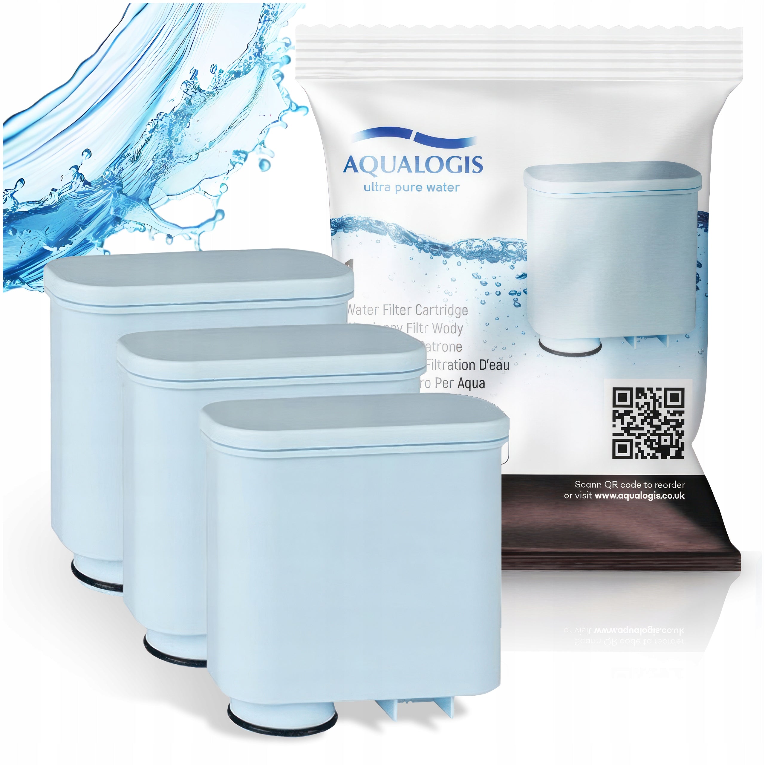 SAECO PHILIPS LatteGo Aqualogis CA6903 WATER MACHINE FILTER Set of 3