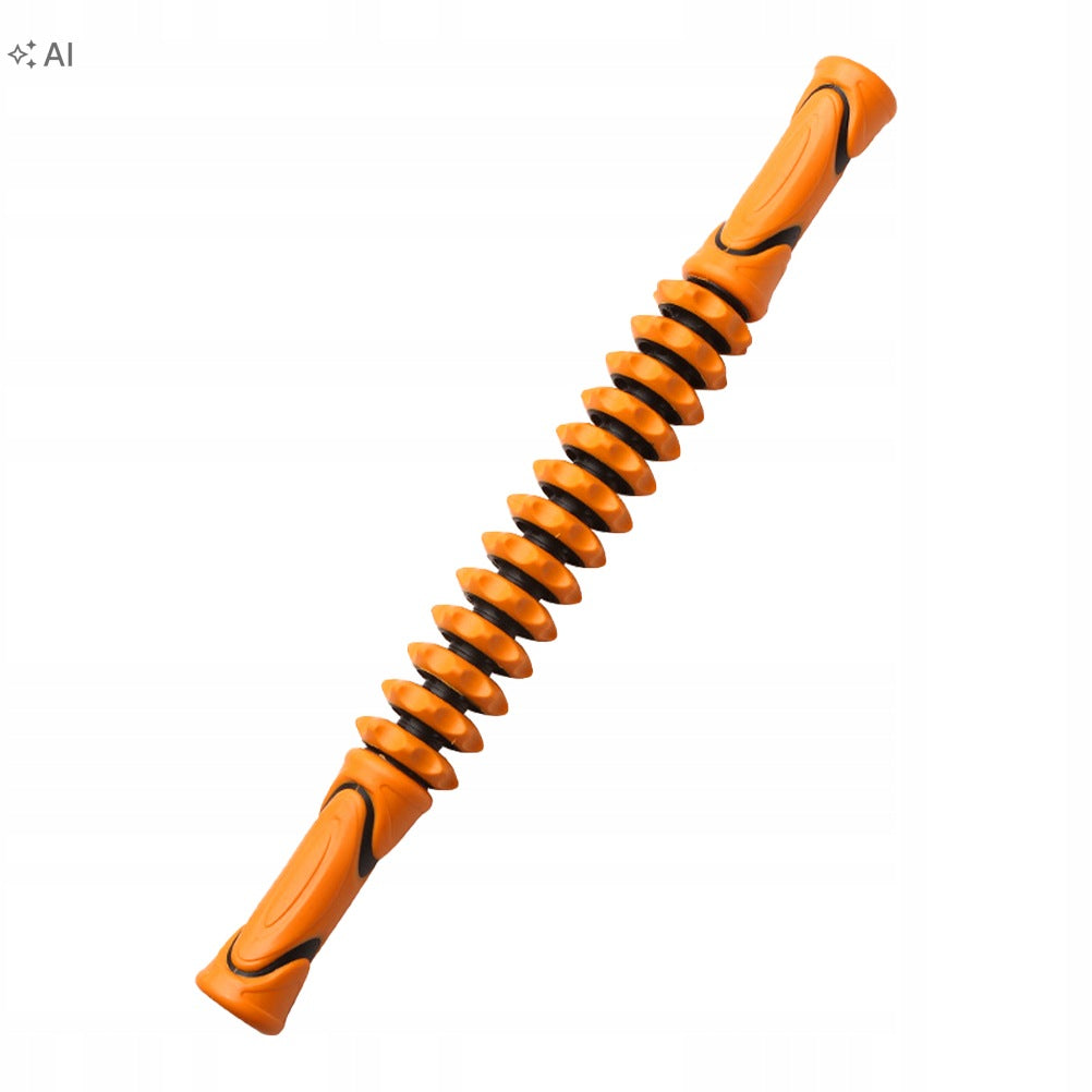 SAFE AND PRACTICAL ORANGE MUSCLE MASSAGE ROLLER FOR HOME AND OFFICE
