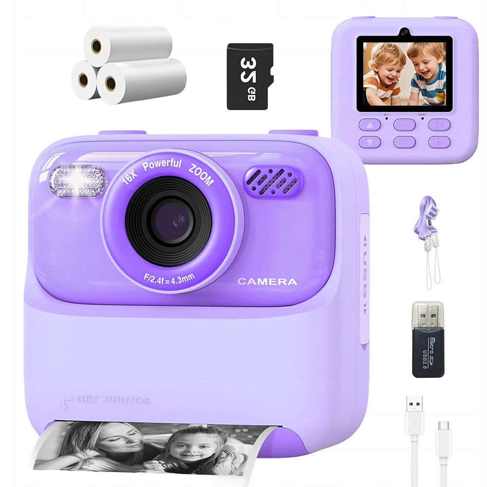 SAFE DIGITAL CAMERA FOR CHILDREN WITH GAMES AND FILTERS IDEAL GIFT
