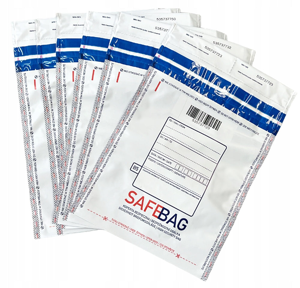 SAFE ENVELOPE WHITE SAFEBAG 20x26 B5 25 pcs