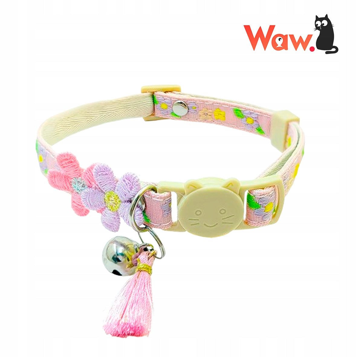 SAFE Flower collar for cat – adjustable 19-33 cm – Pink