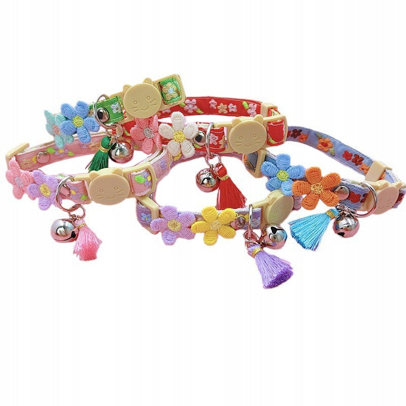 SAFE Flower collar for cats – adjustable 19-33 cm – Green Packaging status original