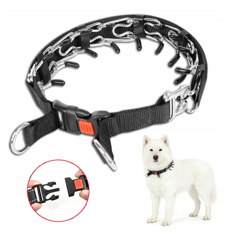 SAFE METAL STEEL EARRING COLLAR FOR DOG SIZE - XL