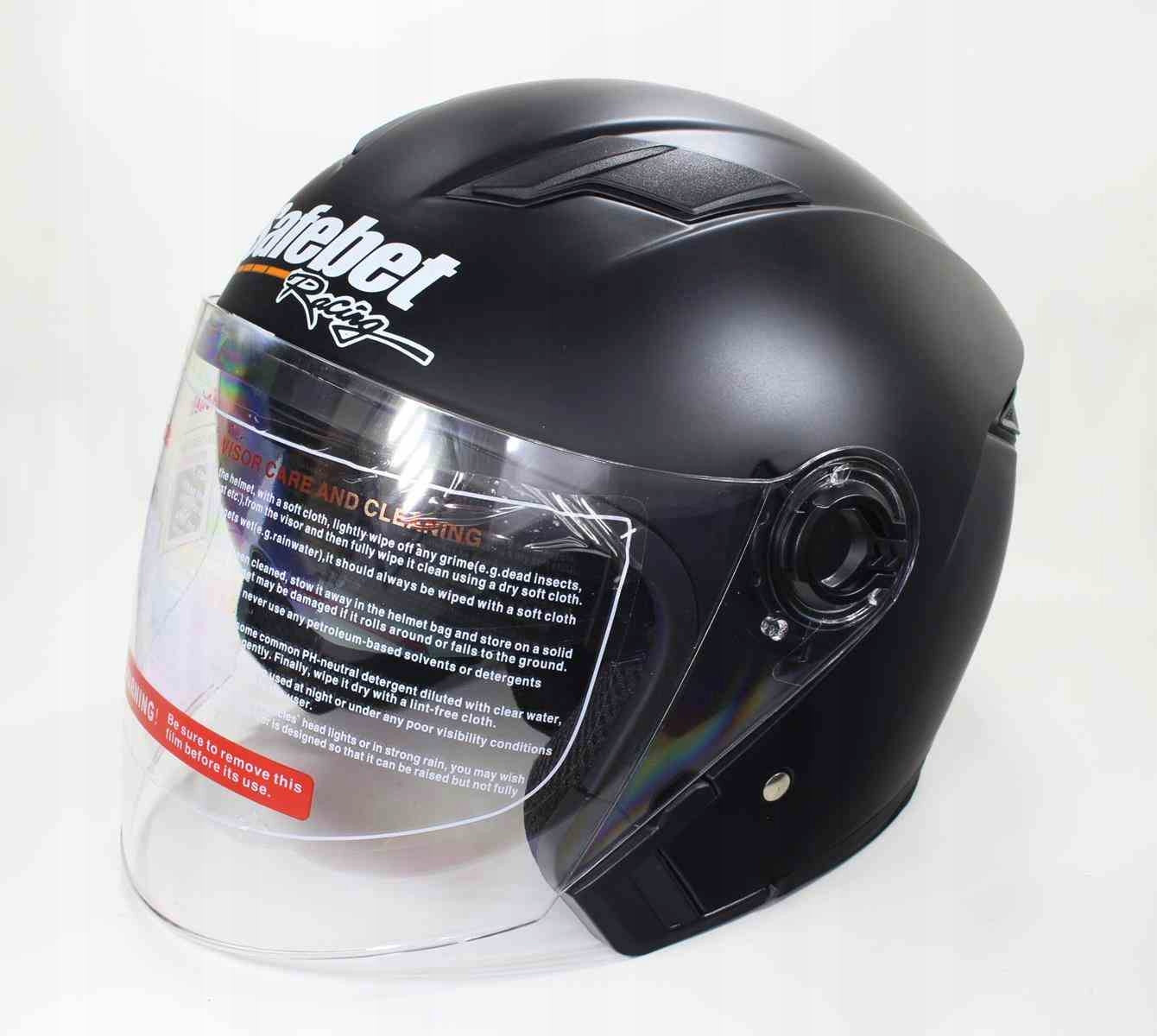SAFEBET HF-223 FLAT BLACK S HELMET (NO ECE)