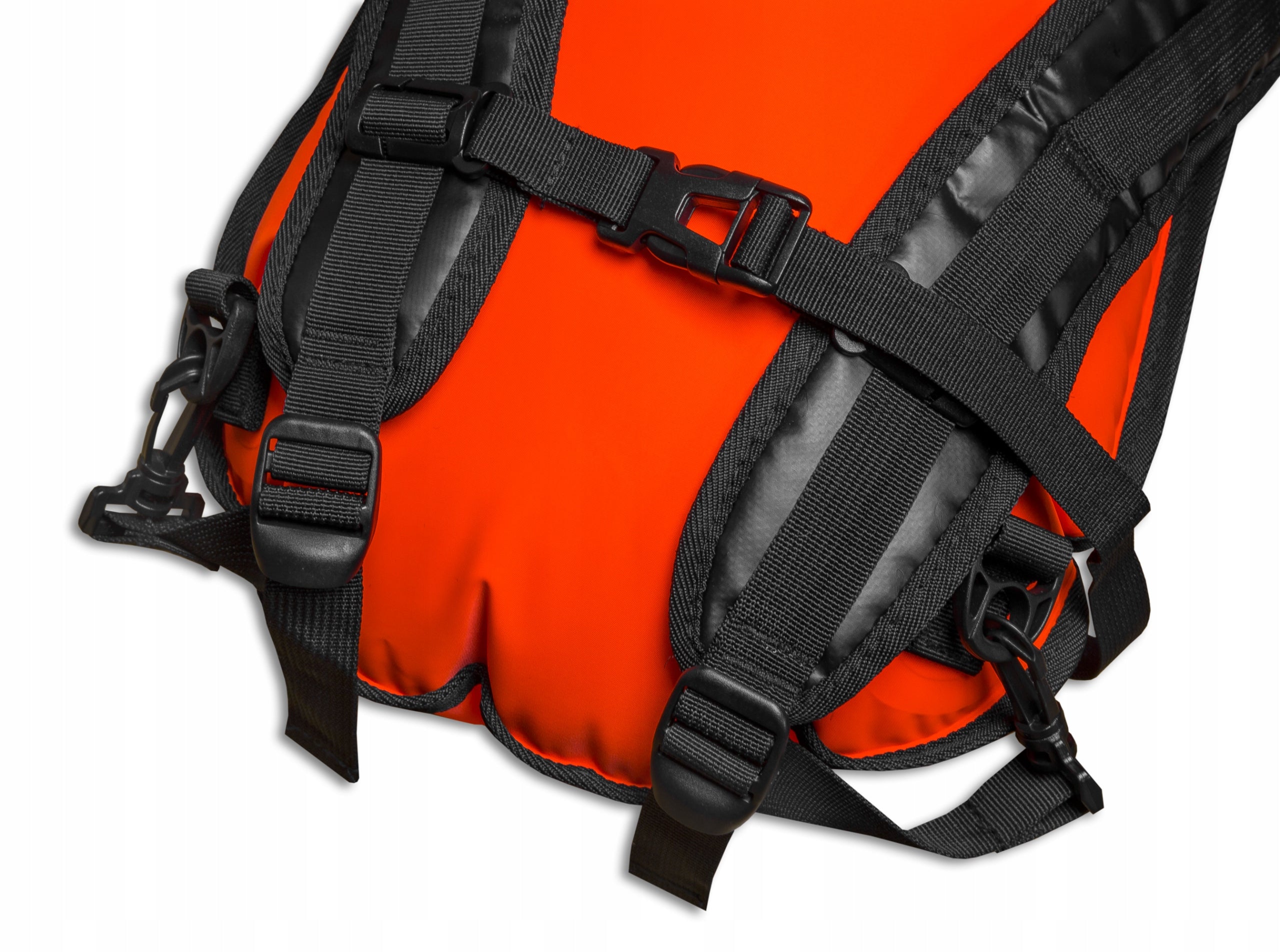 SAFETY BUOY INFLATABLE FOR SWIMMING BACKPACK WATERPROOF DRY POCKET Length 51 cm