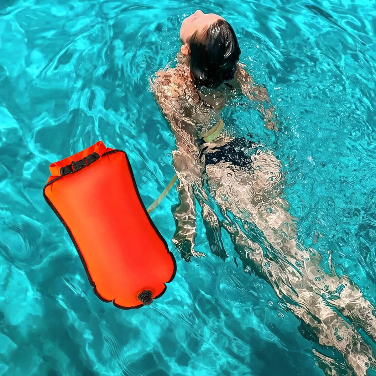 SAFETY BUOY INFLATABLE SWIMMING BUOY 2in1 DRY SWIMMING POCKET PRO Brand no brand