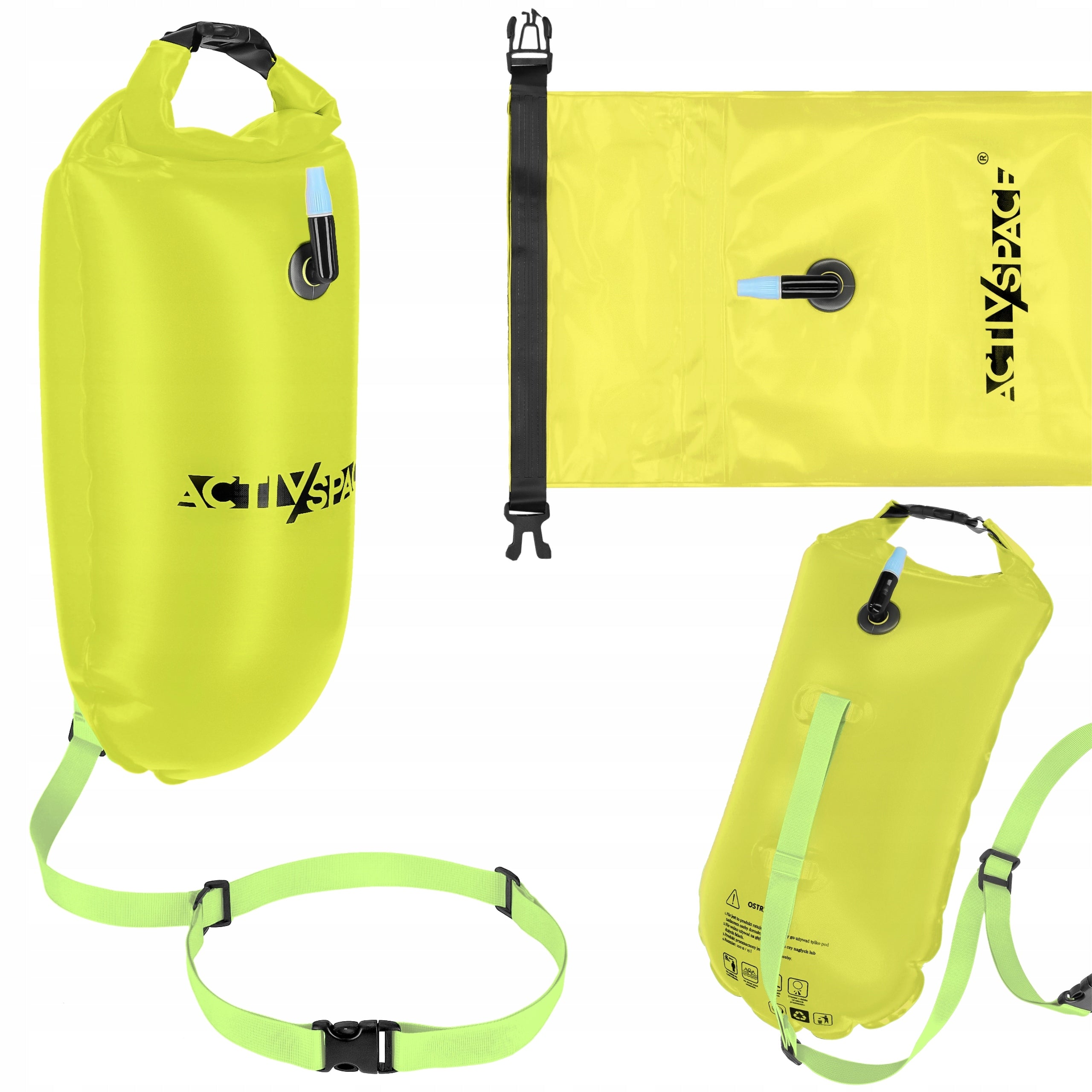 SAFETY BUOY INFLATABLE SWIMMING BUOY 2in1 DRY SWIMMING POCKET PRO