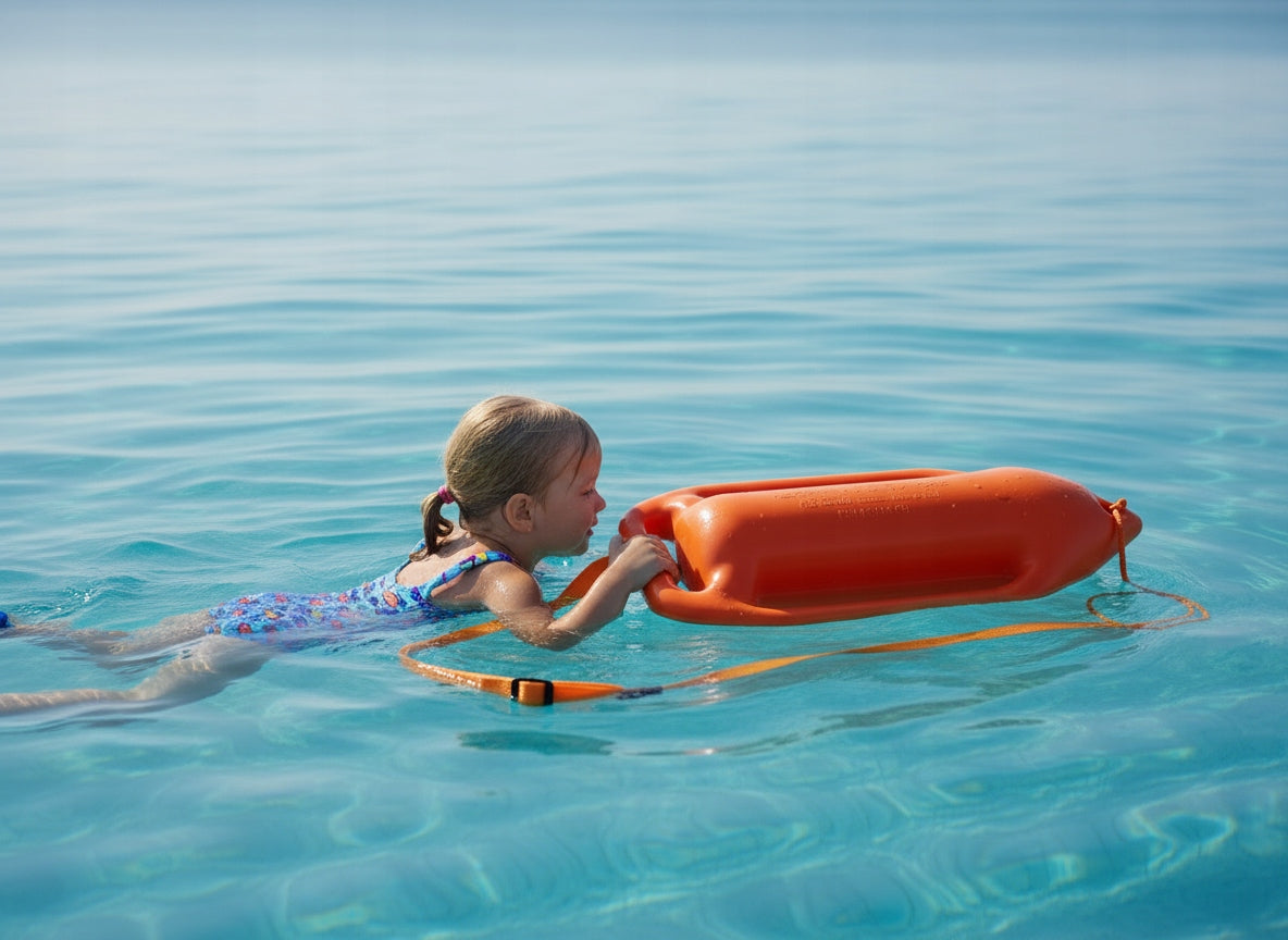 SAFETY BUOY SWIMMING BUOY with adjustable strap made in Poland Length 53 cm