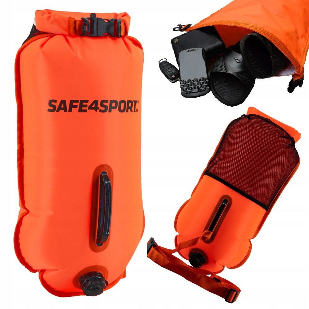 SAFETY BUOY WITH POCKET FOR THINGS + ADDITIONAL OUTER POCKET 28L