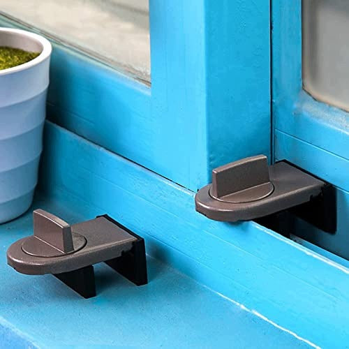 SAFETY LOCK FOR SLIDING DOOR WINDOWS FOR CHILDREN IRON 2 PCS Brand no brand