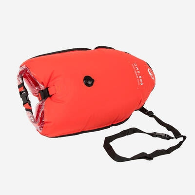 SAFETY  buoy INFLATABLE FOR SWIMMING DRY POCKET Nabaiji DECATHLON