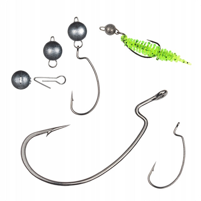 SAHIDO OFFSET PRECISION 4# OFFSET HOOK STRONG BAR SPINNING PIKE