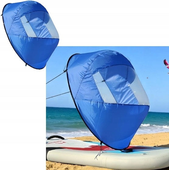 SAIL FOR BOARD SUP KAYAK PONTOON SUPA SAIL FOLDING BLUE